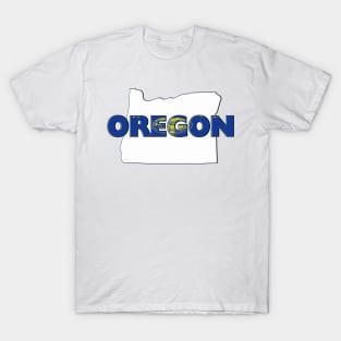 Oregon Colored State Letters T-Shirt